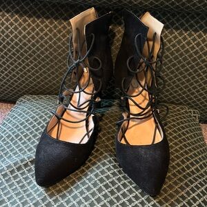 mark. Lace up heels| Size 10